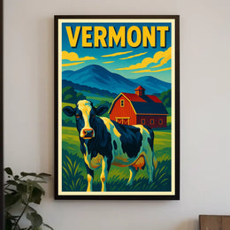 Vermont Countryside Charm Poster