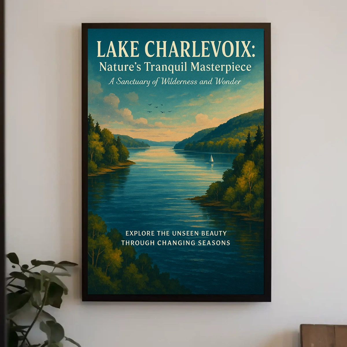 Lake Charlevoix NatureS Tranquil Poster