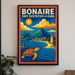 Discover Bonaire, Sint Eustatius, And Poster