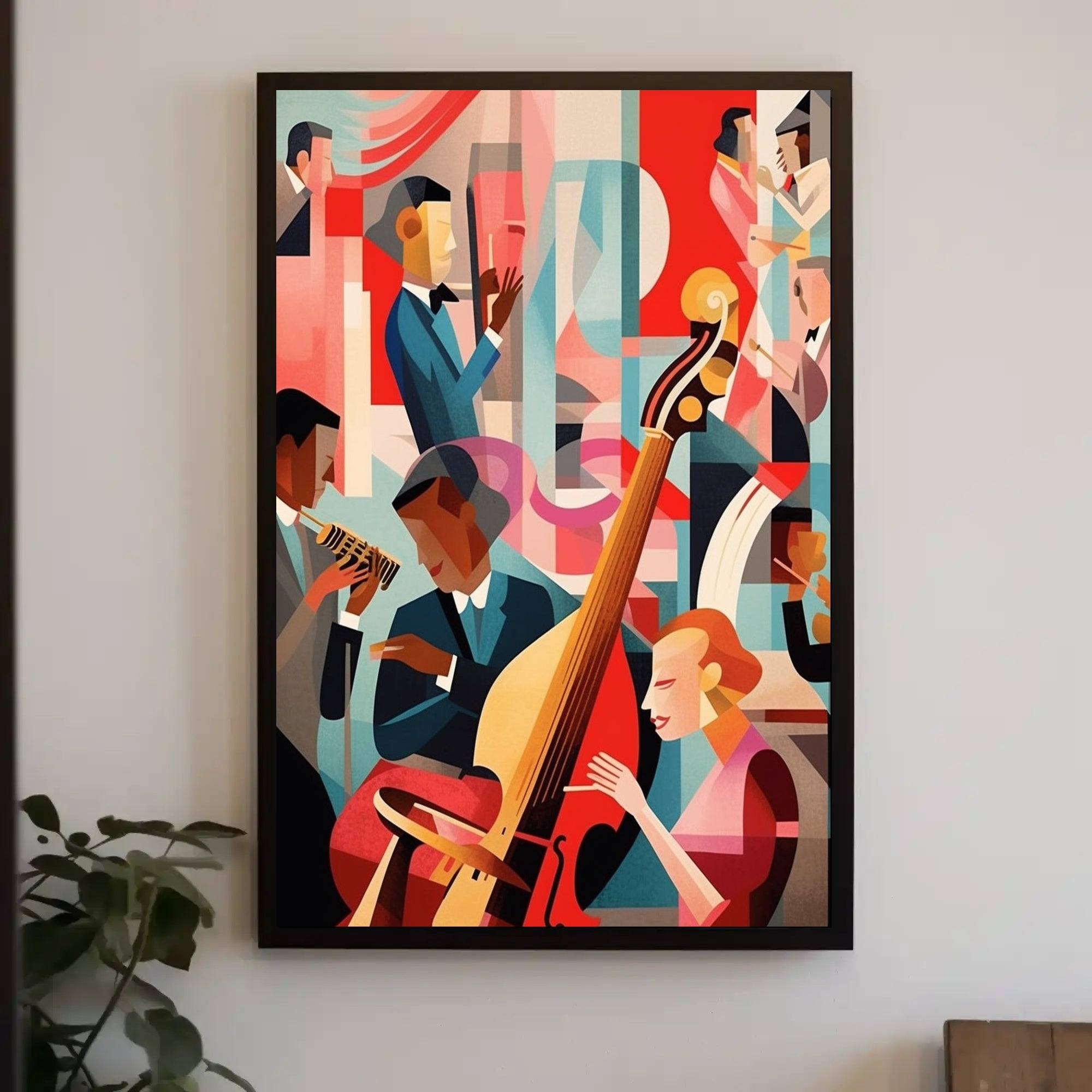Jazz Night in Abstract Poster
