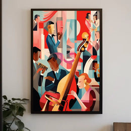 Jazz Night in Abstract Poster