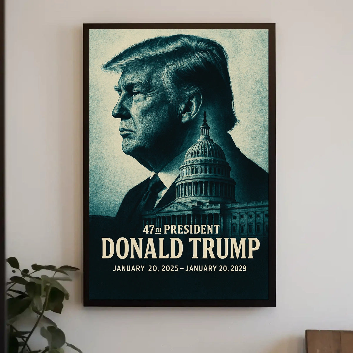 Iconic Donald Trump 47th President Leadership American History Scenic Art Poster