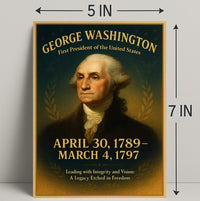 George Washington 1st President Poster PosterGoat
