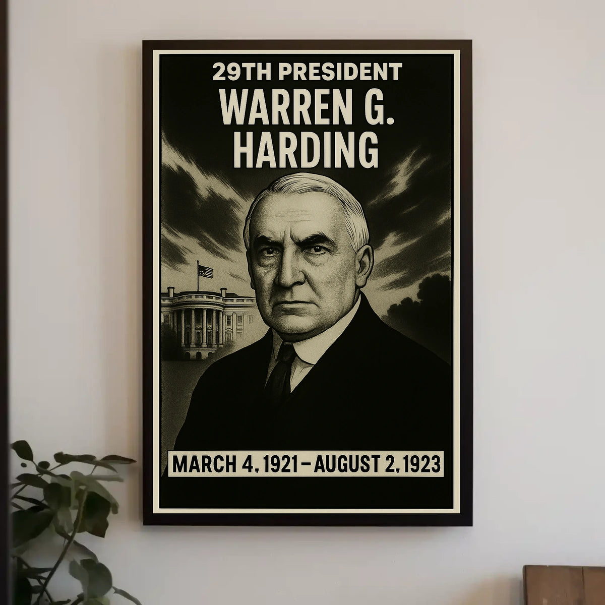 Warren G. Harding 29Th President Poster