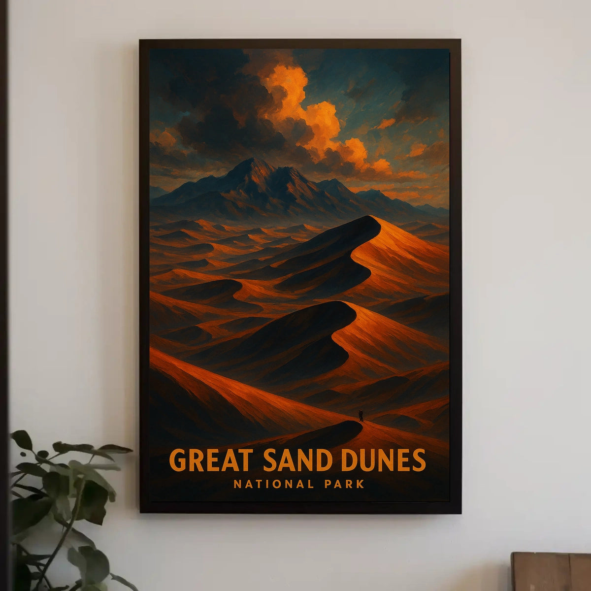 Great Sand Dunes National Park Vintage Home Decor Poster