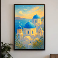 Santorini Serenity Poster