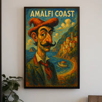 Amalfi Coast Artistic Impression Poster