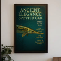 Ancient Elegance Spotted Gar Poster