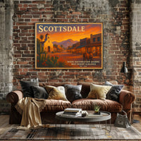 Scottsdale Desert Charm Poster Wall Art