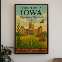 Discover Iowa Poster