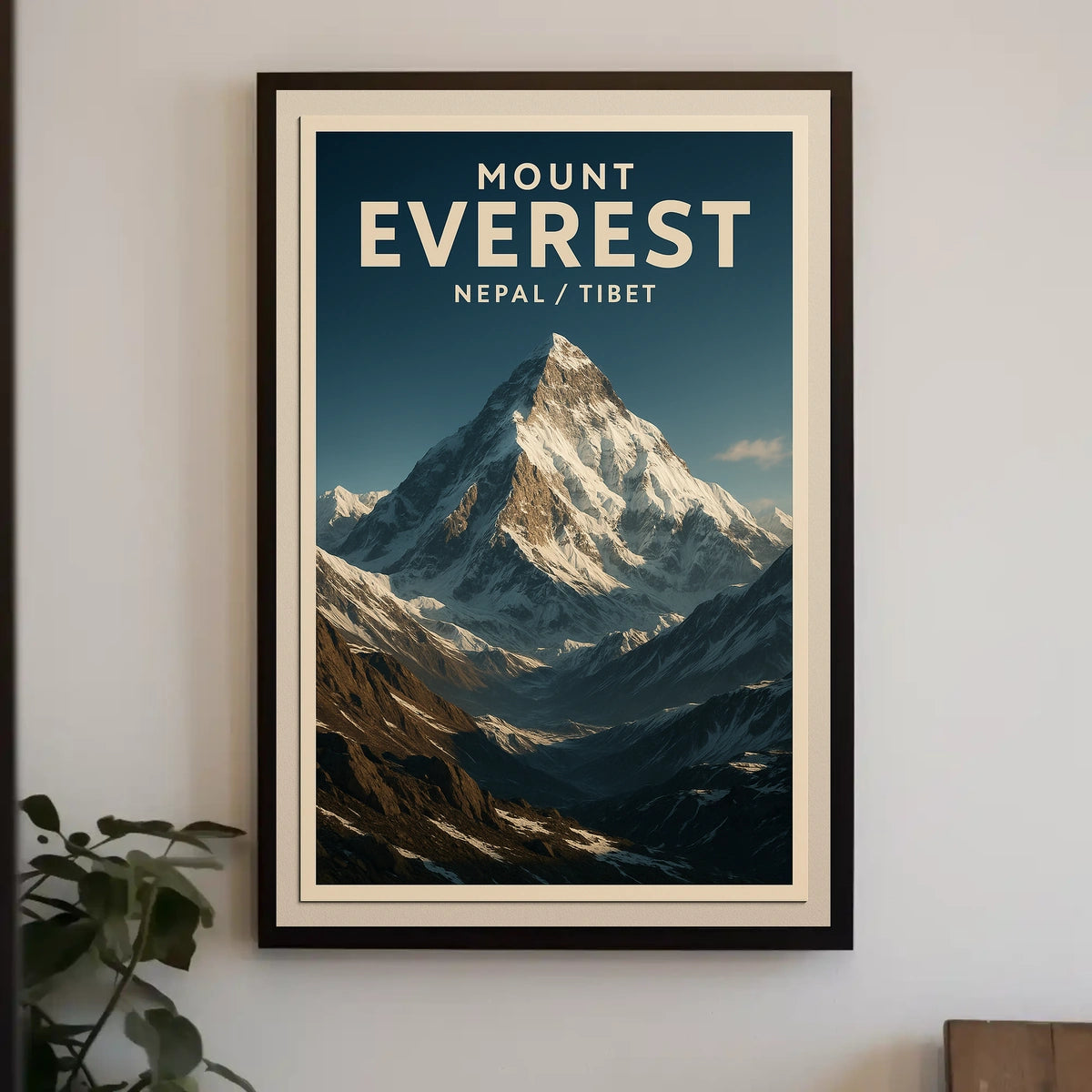 Everest Adventure Vintage Travel Seeker Poster
