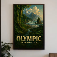 Olympic National Park Washington Poster