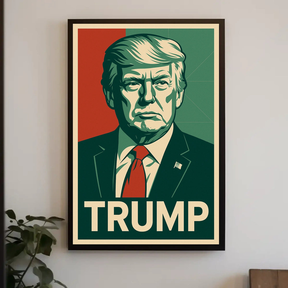 Trump Patriotic Portrait Photography Realism Poster