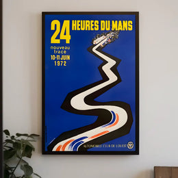 Vintage 24 Heures Du Mans 1972 Art Print