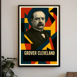 Grover Cleveland 22nd President of the United States Abstract Pop Poster