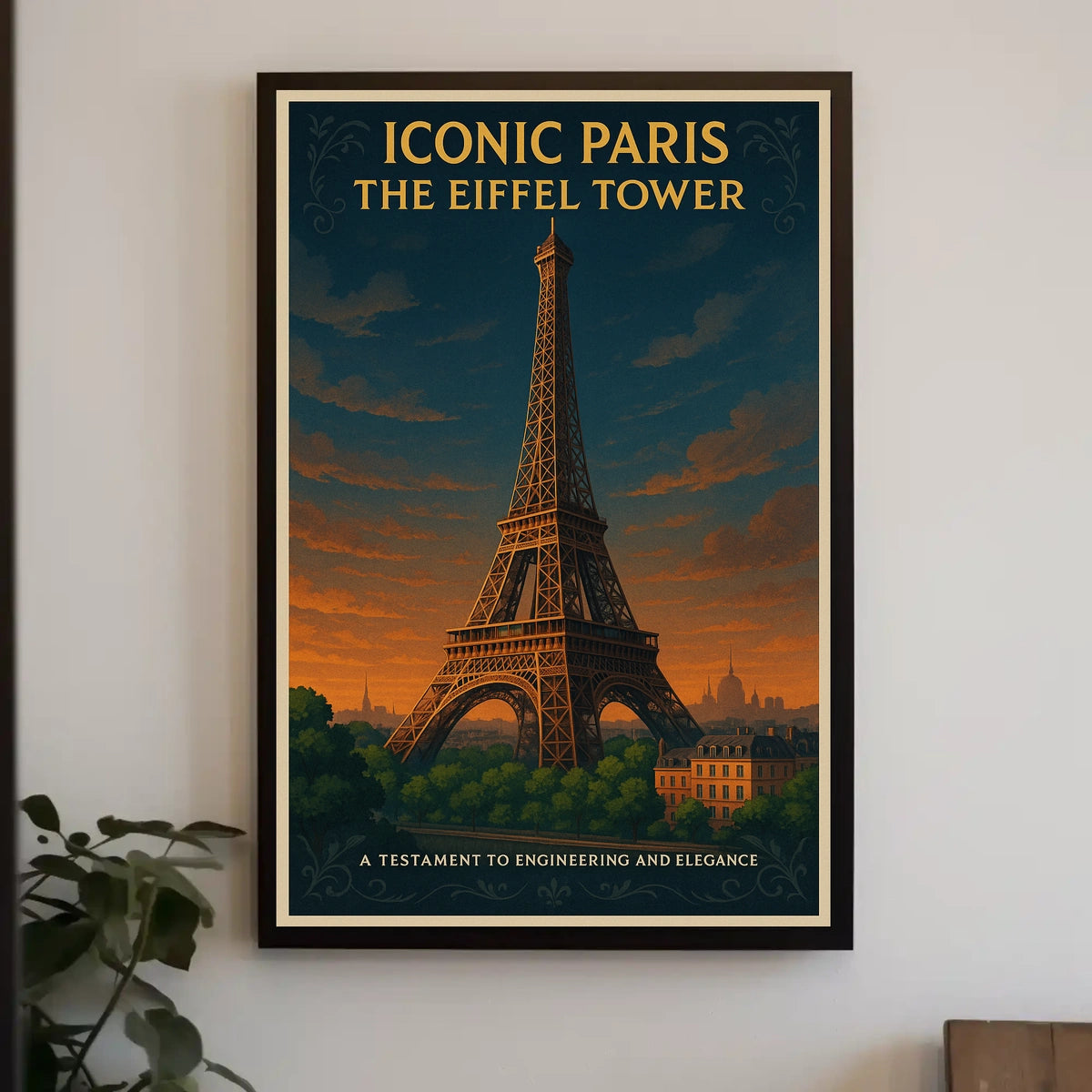 Iconic Paris The Eiffel Tower Poster