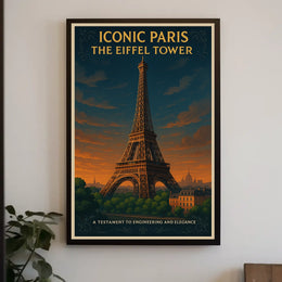 Iconic Paris The Eiffel Tower Poster