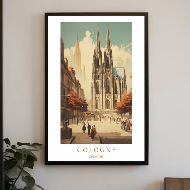 Cologne Cathedral in Autumn Poster
