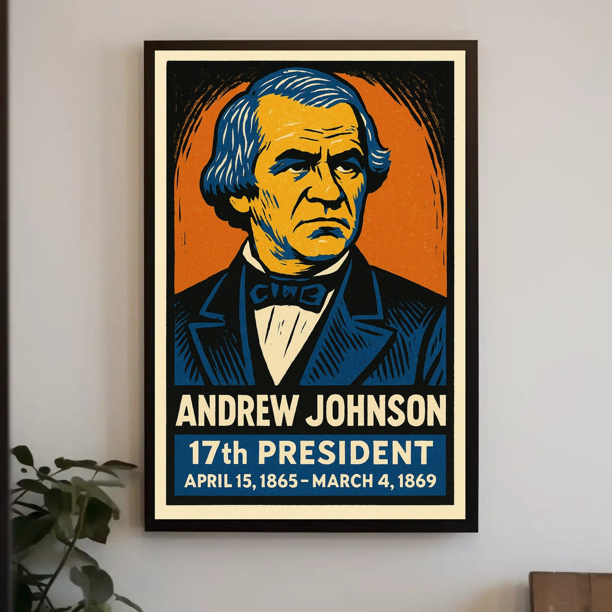Andrew Johnson 17th President Poster