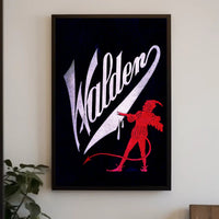 Devilish Vintage Mischief: Walden Theatrical Cultural Poster