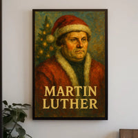 Christmas Martin Luther Pop Art Poster