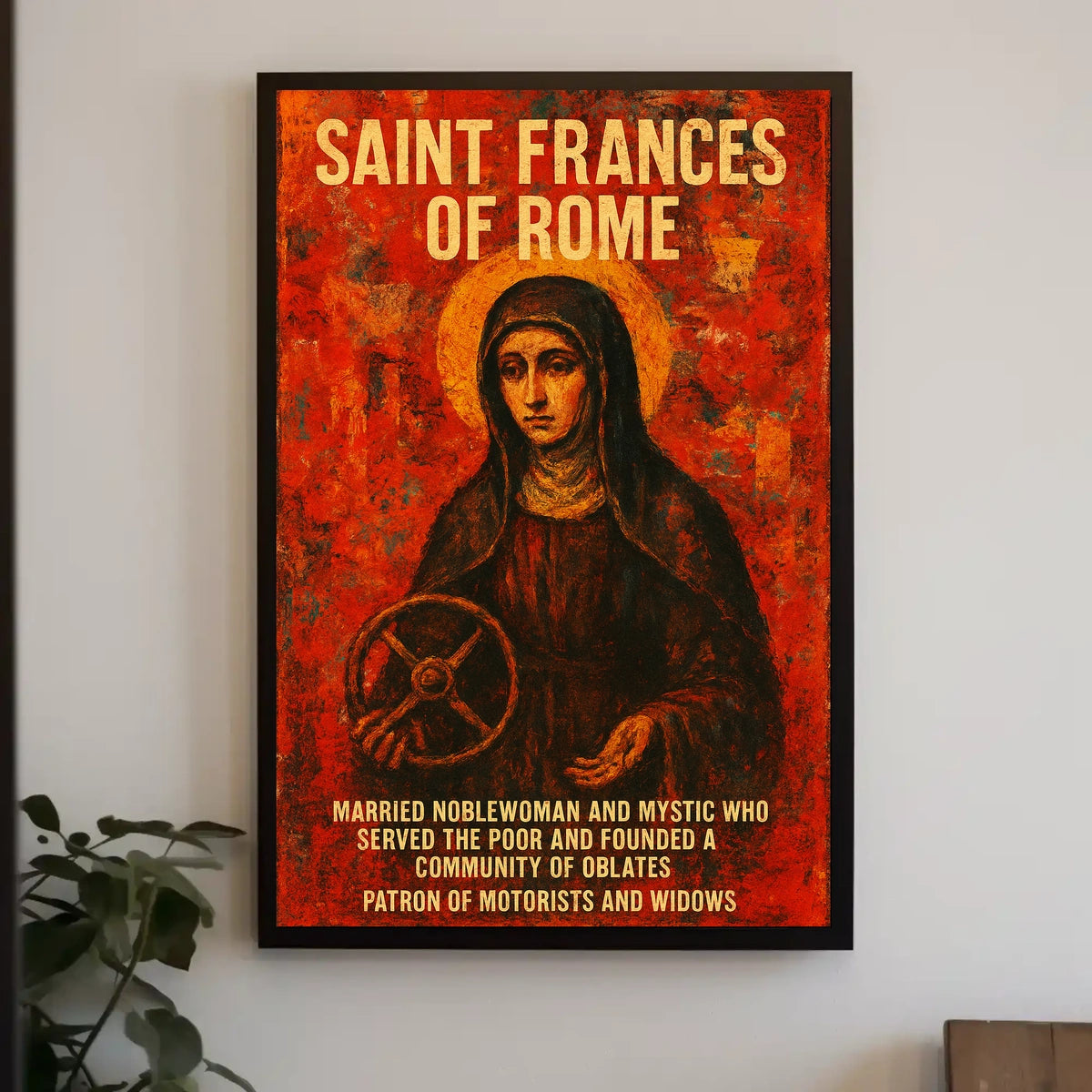 Saint Frances Of Rome Poster