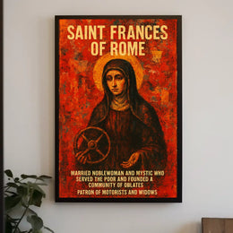 Saint Frances Of Rome Poster