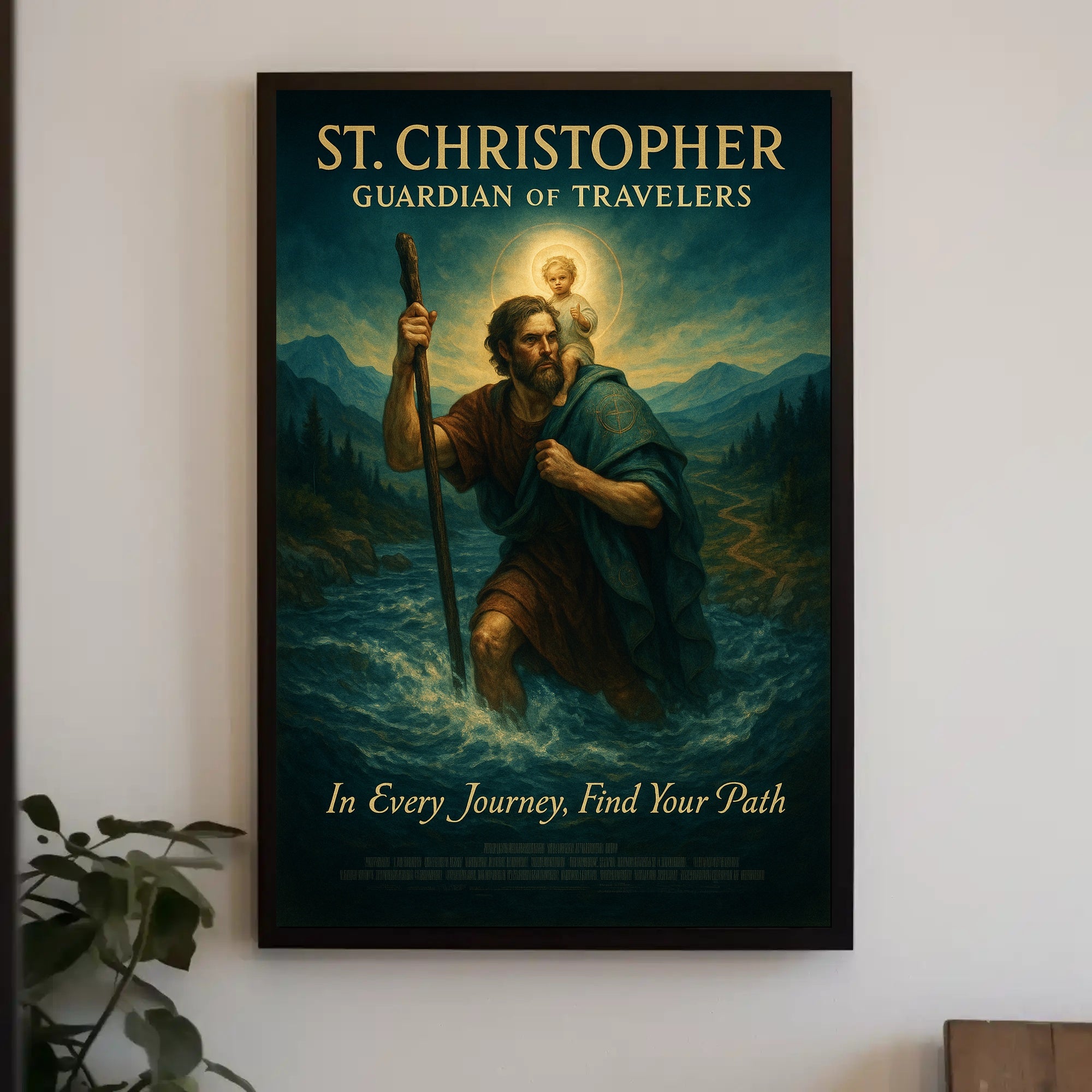 St. Christopher Guardian Of Travelers Poster