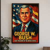 George W Bush 43Rd President Poster Wall Art Decor