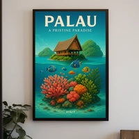 Palau A Pristine Paradise Poster