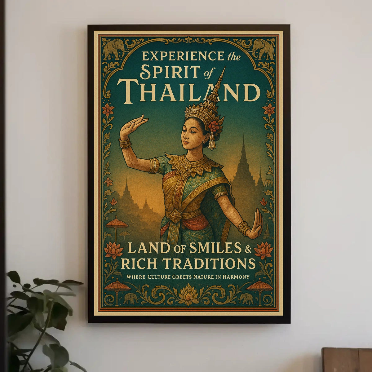 Thailand Cultural Heritage Culture Vintage Tradition Poster