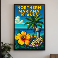 Northern Mariana Islands Paradise Poster