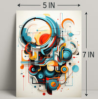 Abstract Geometric Symphony Abstract Poster PosterGoat