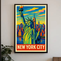 New York City Iconic Skyline Poster
