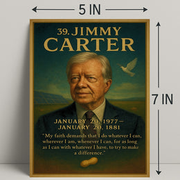 Jimmy Carter 39th President Wall Art Print PosterGoat