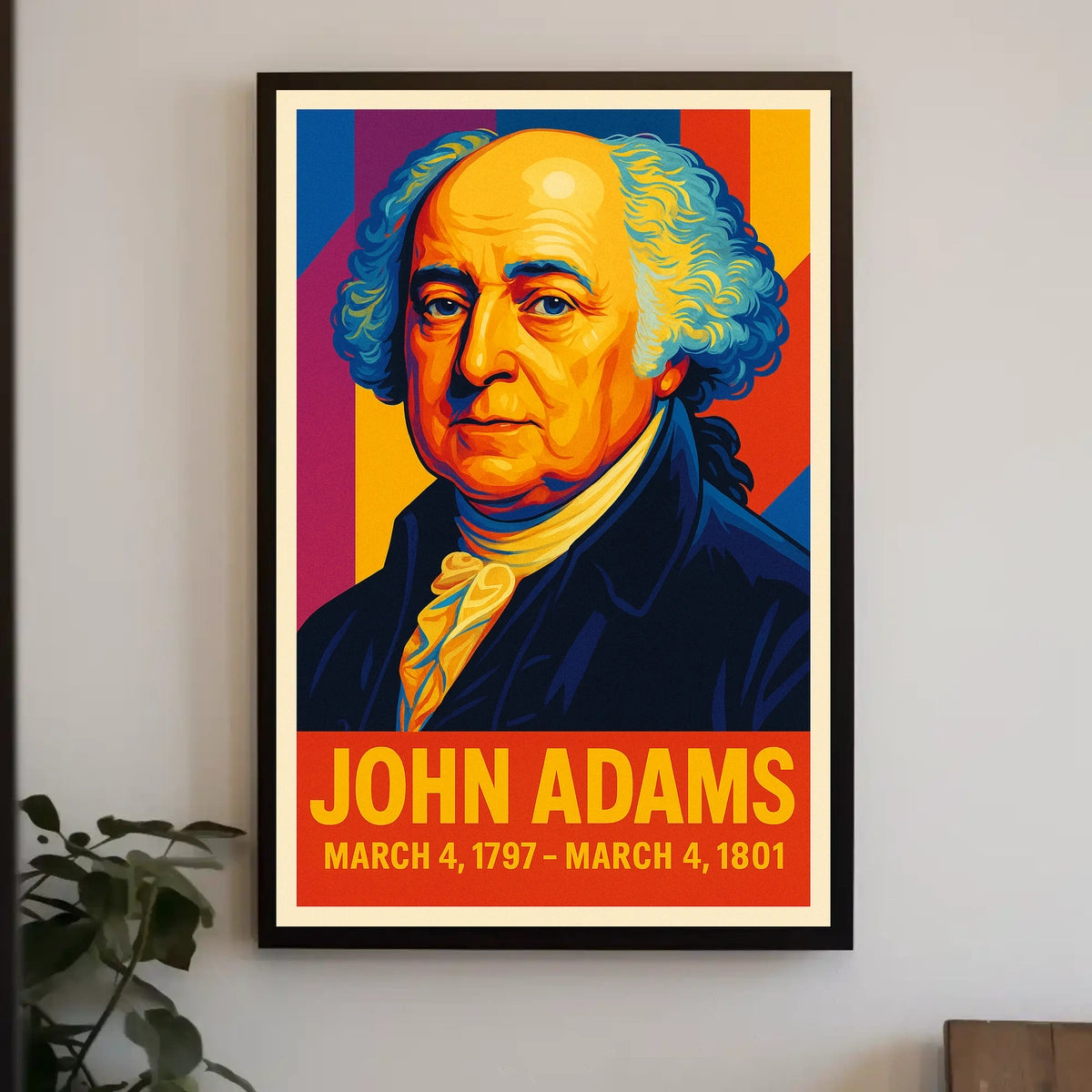 John Adams 2nd President Poster