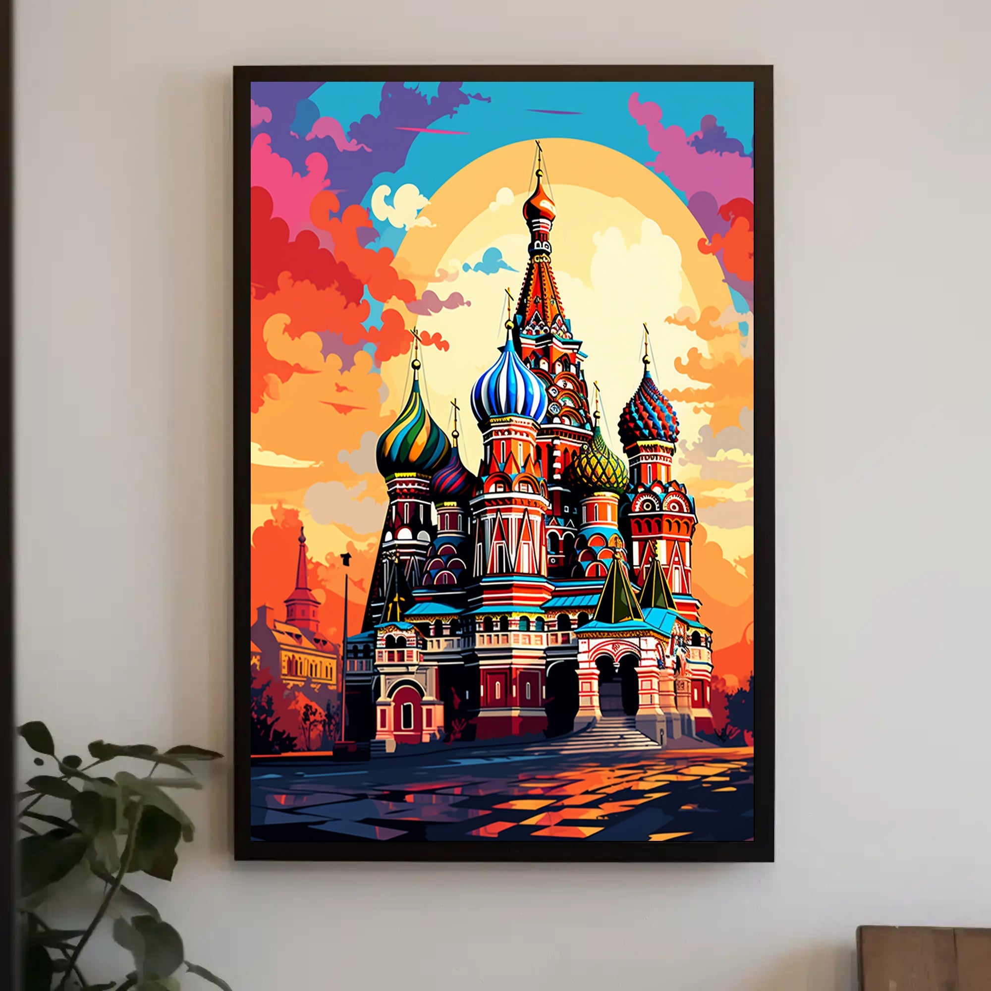 Vibrant St. BasilS Cathedral Poster
