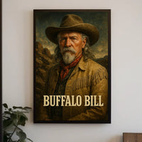 Buffalo Bill Classic Western Portrait Cultural Heritage Poster