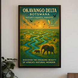Okavango Delta Natures Aquatic Paradise Poster