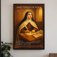 Saint Teresa of Avila Patron Saint Poster PosterGoat