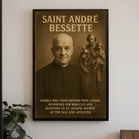 Saint André Bessette Humble Holy Cross Poster