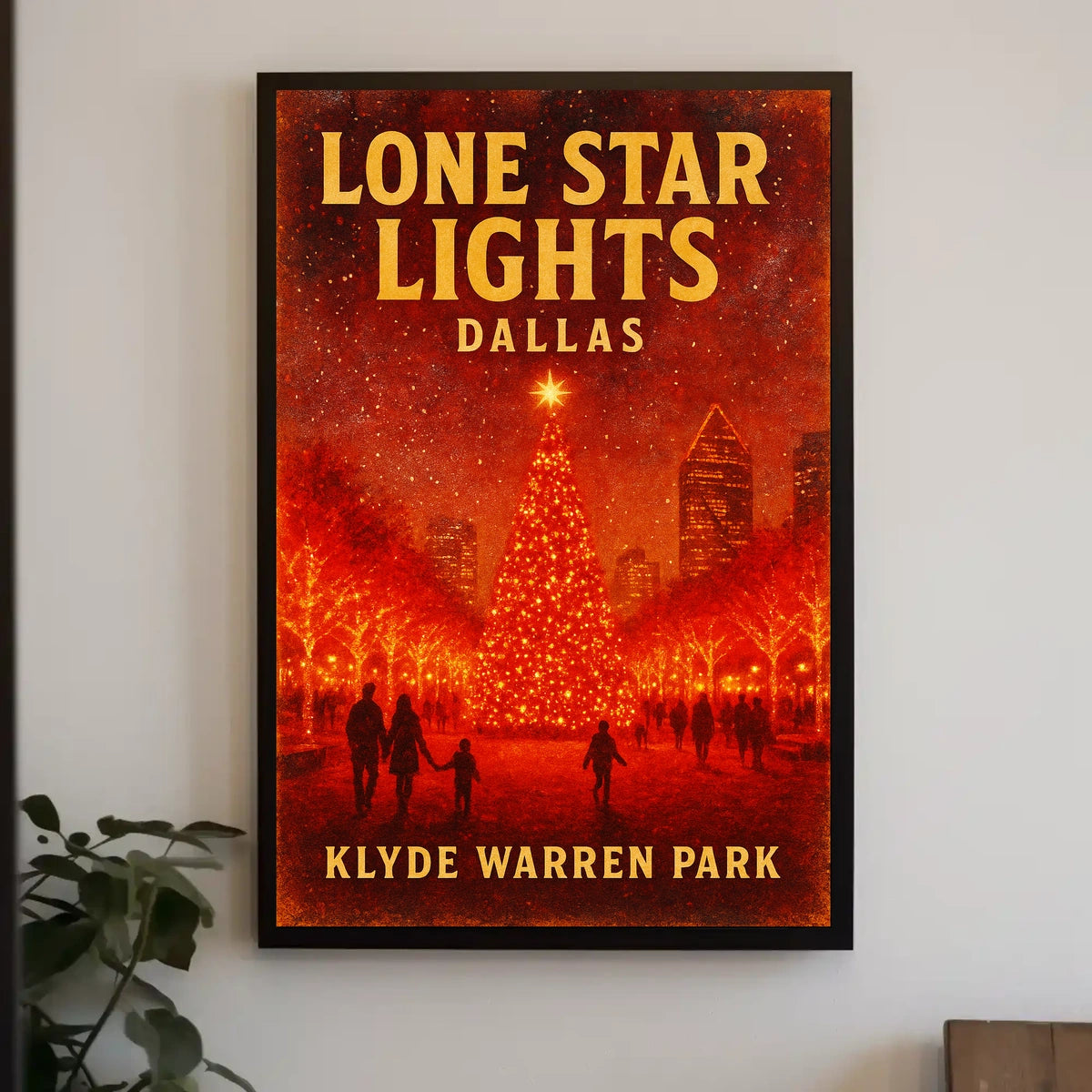 Lone Star Lights at Klyde Warren Park Poster
