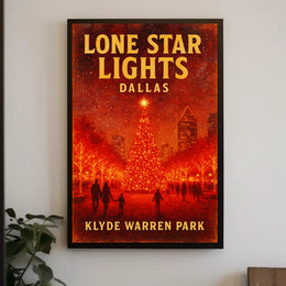 Lone Star Lights at Klyde Warren Park Poster
