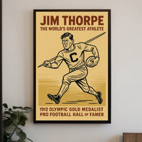 Celebrating Jim Thorpe Legendary Athlete Poster