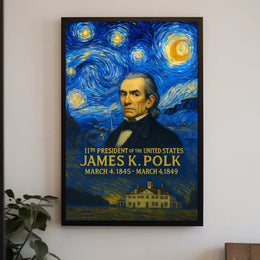 James K. Polk 11th President of the United States Presidential Masterpiece Series Poster