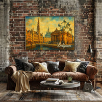 Belgium A Cultural Tapestry Poster