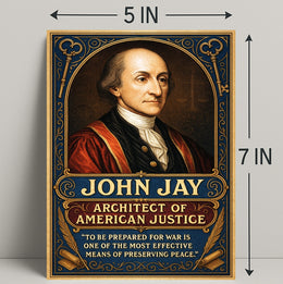 John Jay Architect of American Justice Poster PosterGoat