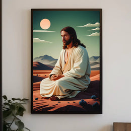 Serenity in the Desert Poster