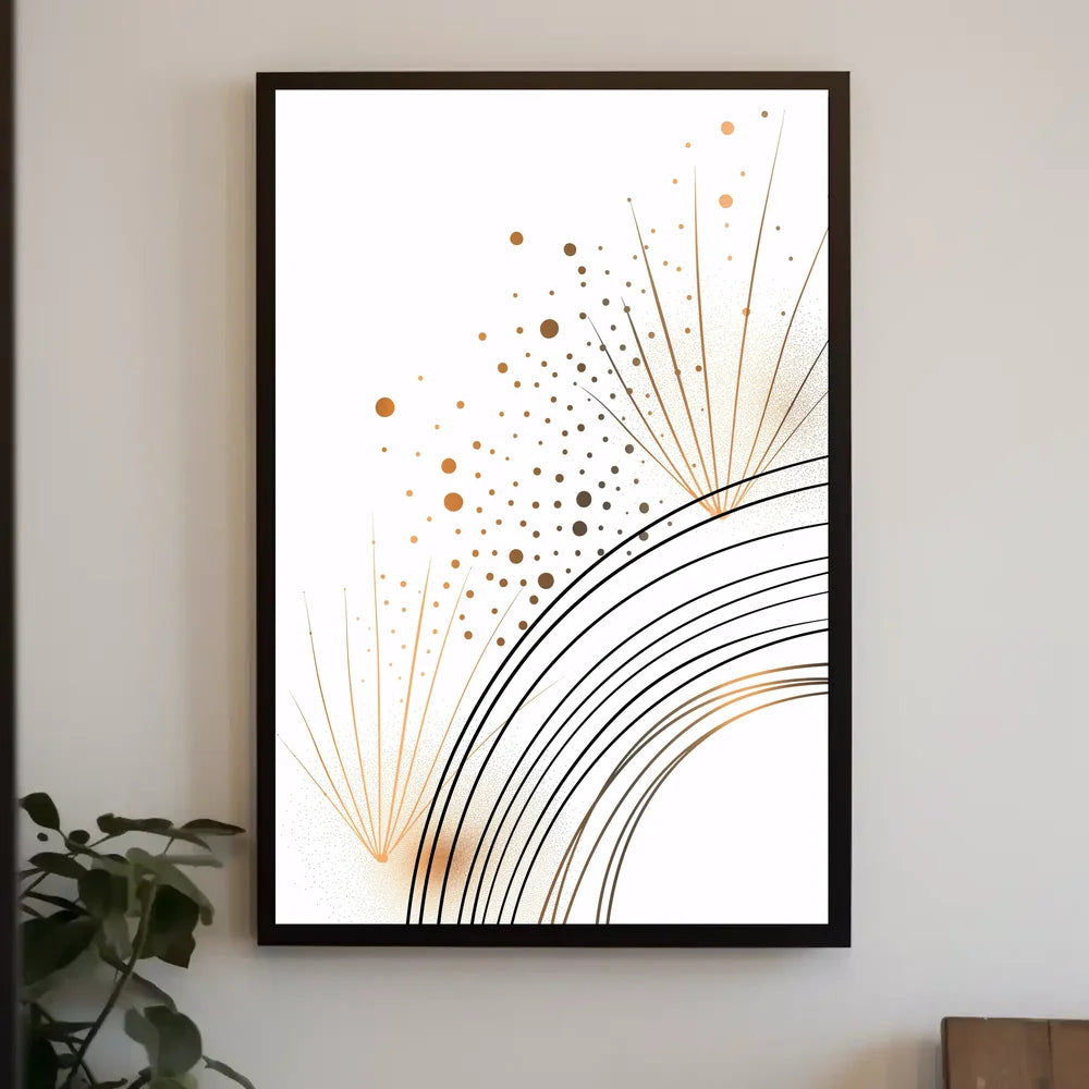 Vintage Cityscape Skyline Art Poster