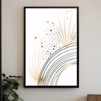 Vintage Cityscape Skyline Art Poster